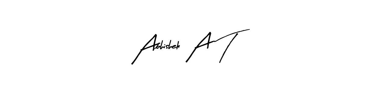 Design your own signature with our free online signature maker. With this signature software, you can create a handwritten (Arty Signature) signature for name Abhishek A T. Abhishek A T signature style 8 images and pictures png