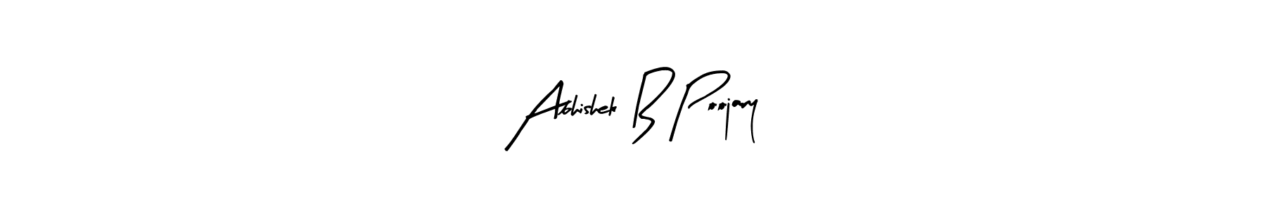 It looks lik you need a new signature style for name Abhishek B Poojary. Design unique handwritten (Arty Signature) signature with our free signature maker in just a few clicks. Abhishek B Poojary signature style 8 images and pictures png