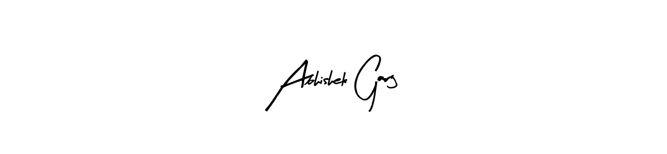 Similarly Arty Signature is the best handwritten signature design. Signature creator online .You can use it as an online autograph creator for name Abhishek Garg. Abhishek Garg signature style 8 images and pictures png