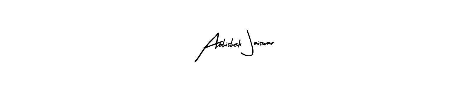 Arty Signature is a professional signature style that is perfect for those who want to add a touch of class to their signature. It is also a great choice for those who want to make their signature more unique. Get Abhishek Jaiswar name to fancy signature for free. Abhishek Jaiswar signature style 8 images and pictures png