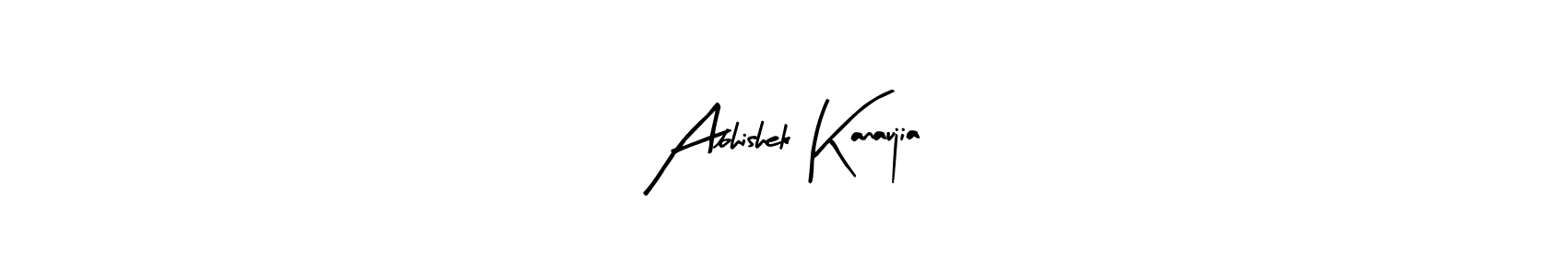 The best way (Arty Signature) to make a short signature is to pick only two or three words in your name. The name Abhishek Kanaujia include a total of six letters. For converting this name. Abhishek Kanaujia signature style 8 images and pictures png