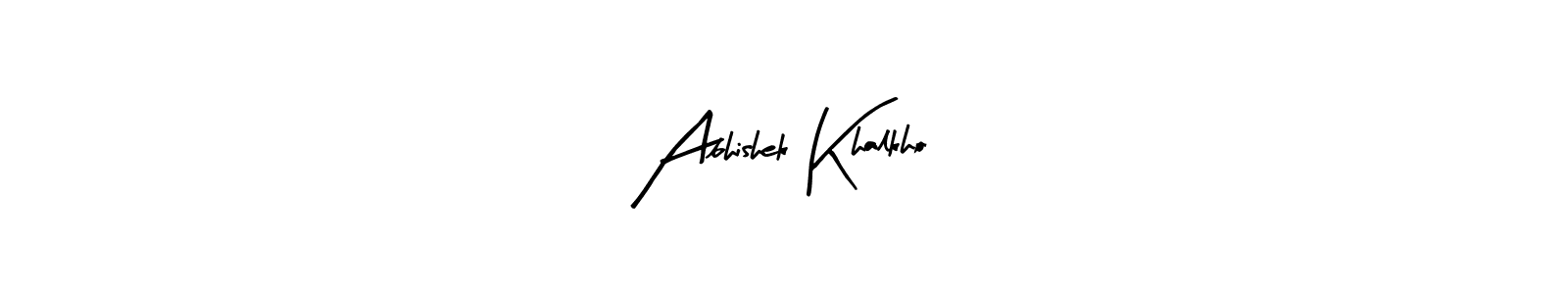 if you are searching for the best signature style for your name Abhishek Khalkho. so please give up your signature search. here we have designed multiple signature styles  using Arty Signature. Abhishek Khalkho signature style 8 images and pictures png