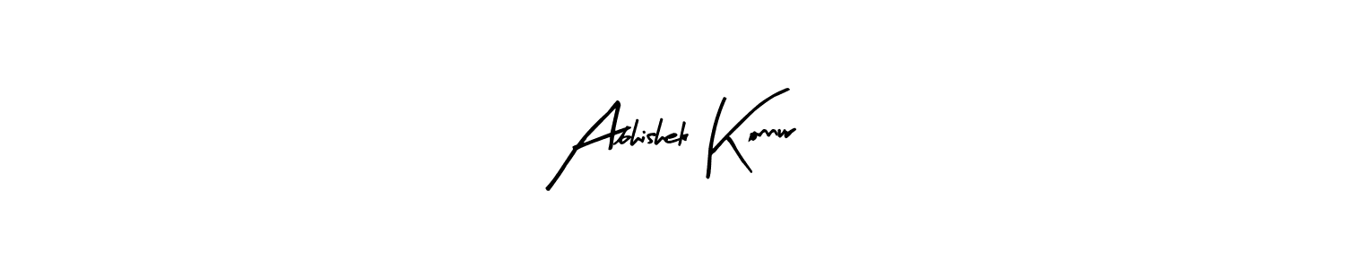 How to make Abhishek Konnur name signature. Use Arty Signature style for creating short signs online. This is the latest handwritten sign. Abhishek Konnur signature style 8 images and pictures png
