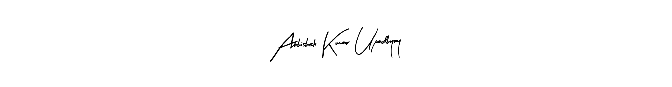 Create a beautiful signature design for name Abhishek Kumar Upadhyay. With this signature (Arty Signature) fonts, you can make a handwritten signature for free. Abhishek Kumar Upadhyay signature style 8 images and pictures png