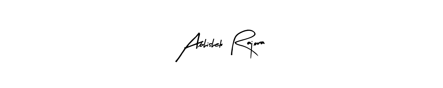 How to make Abhishek Rajora signature? Arty Signature is a professional autograph style. Create handwritten signature for Abhishek Rajora name. Abhishek Rajora signature style 8 images and pictures png