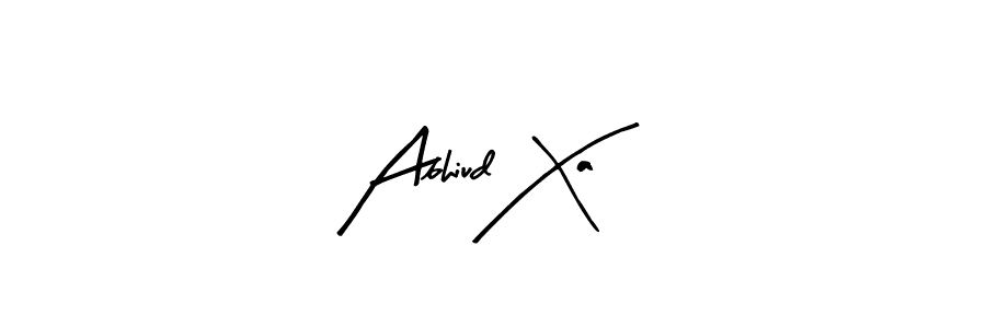 The best way (Arty Signature) to make a short signature is to pick only two or three words in your name. The name Abhiud Xa include a total of six letters. For converting this name. Abhiud Xa signature style 8 images and pictures png