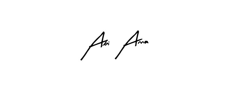 The best way (Arty Signature) to make a short signature is to pick only two or three words in your name. The name Abi Anna include a total of six letters. For converting this name. Abi Anna signature style 8 images and pictures png