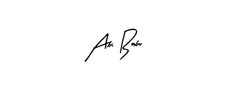 Abi Babu stylish signature style. Best Handwritten Sign (Arty Signature) for my name. Handwritten Signature Collection Ideas for my name Abi Babu. Abi Babu signature style 8 images and pictures png