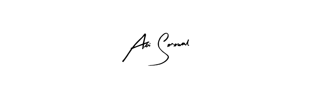 Also we have Abi Sonowal name is the best signature style. Create professional handwritten signature collection using Arty Signature autograph style. Abi Sonowal signature style 8 images and pictures png