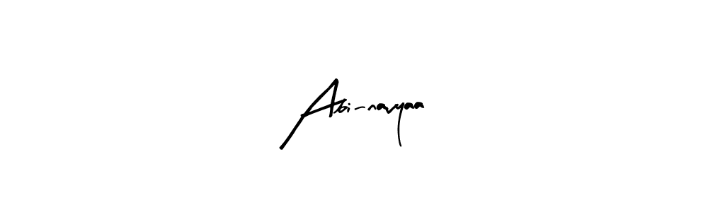 if you are searching for the best signature style for your name Abi-navyaa. so please give up your signature search. here we have designed multiple signature styles  using Arty Signature. Abi-navyaa signature style 8 images and pictures png