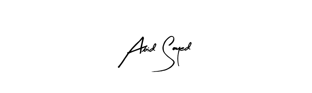 Make a beautiful signature design for name Abid Sayed. Use this online signature maker to create a handwritten signature for free. Abid Sayed signature style 8 images and pictures png