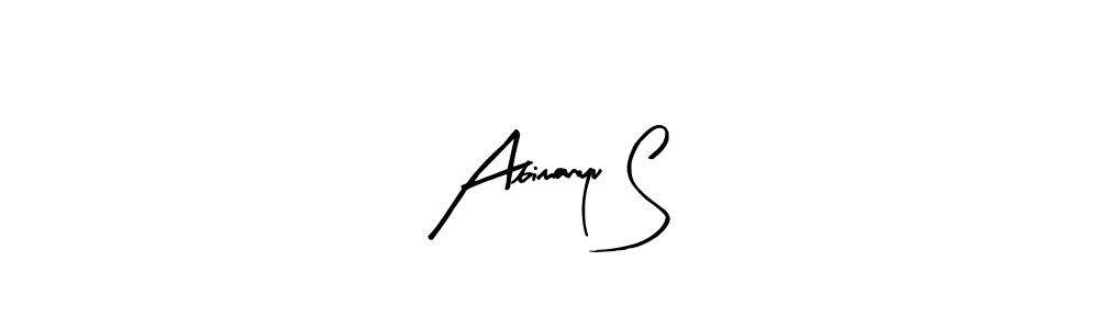 Use a signature maker to create a handwritten signature online. With this signature software, you can design (Arty Signature) your own signature for name Abimanyu S. Abimanyu S signature style 8 images and pictures png
