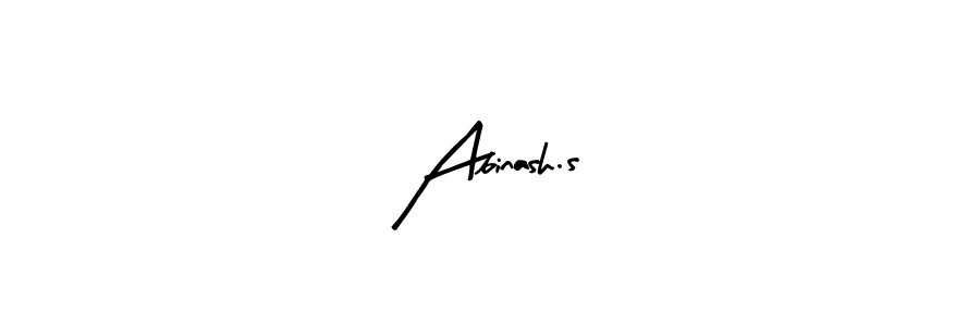 Create a beautiful signature design for name Abinash.s. With this signature (Arty Signature) fonts, you can make a handwritten signature for free. Abinash.s signature style 8 images and pictures png