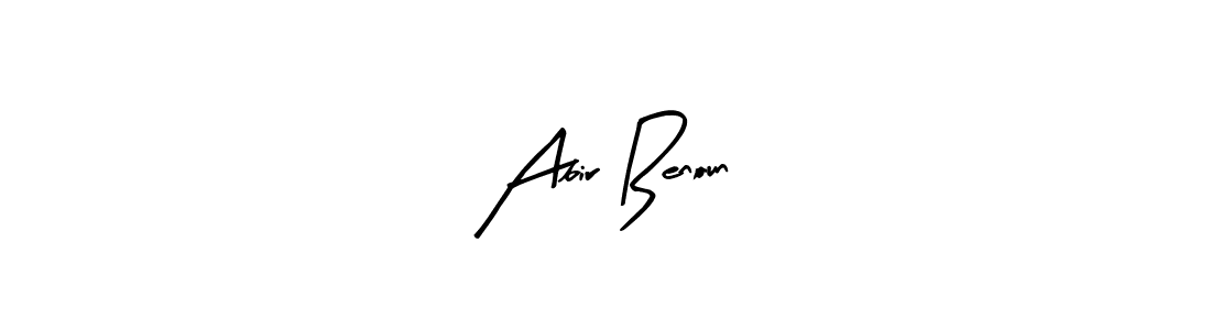 Make a beautiful signature design for name Abir Benoun. With this signature (Arty Signature) style, you can create a handwritten signature for free. Abir Benoun signature style 8 images and pictures png