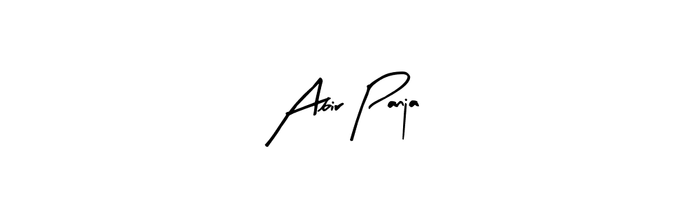 How to make Abir Panja name signature. Use Arty Signature style for creating short signs online. This is the latest handwritten sign. Abir Panja signature style 8 images and pictures png