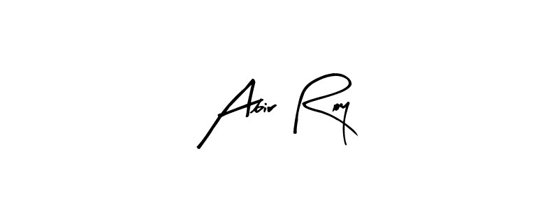 Arty Signature is a professional signature style that is perfect for those who want to add a touch of class to their signature. It is also a great choice for those who want to make their signature more unique. Get Abir Roy name to fancy signature for free. Abir Roy signature style 8 images and pictures png