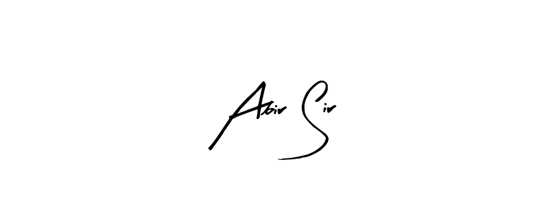 Also You can easily find your signature by using the search form. We will create Abir Sir name handwritten signature images for you free of cost using Arty Signature sign style. Abir Sir signature style 8 images and pictures png