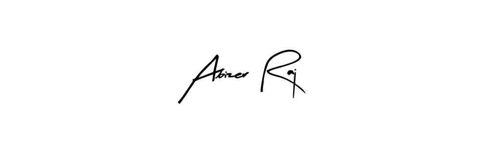 Similarly Arty Signature is the best handwritten signature design. Signature creator online .You can use it as an online autograph creator for name Abizer Raj. Abizer Raj signature style 8 images and pictures png