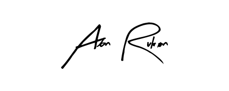 Elevate your brand with a stunning Abn Rukon eSignature. The Arty Signature style provides a balanced, flowing aesthetic for everyday signing. Abn Rukon signature style 8 images and pictures png
