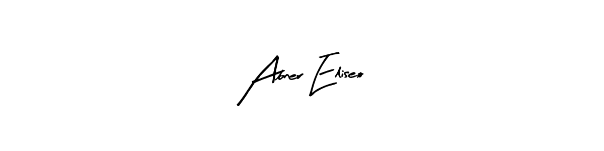 How to make Abner Eliseo signature? Arty Signature is a professional autograph style. Create handwritten signature for Abner Eliseo name. Abner Eliseo signature style 8 images and pictures png