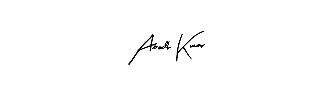 Design your own signature with our free online signature maker. With this signature software, you can create a handwritten (Arty Signature) signature for name Abodh Kumar. Abodh Kumar signature style 8 images and pictures png