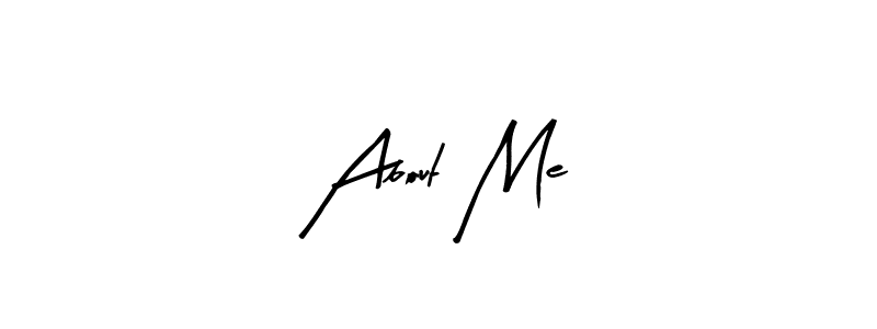 Similarly Arty Signature is the best handwritten signature design. Signature creator online .You can use it as an online autograph creator for name About Me. About Me signature style 8 images and pictures png