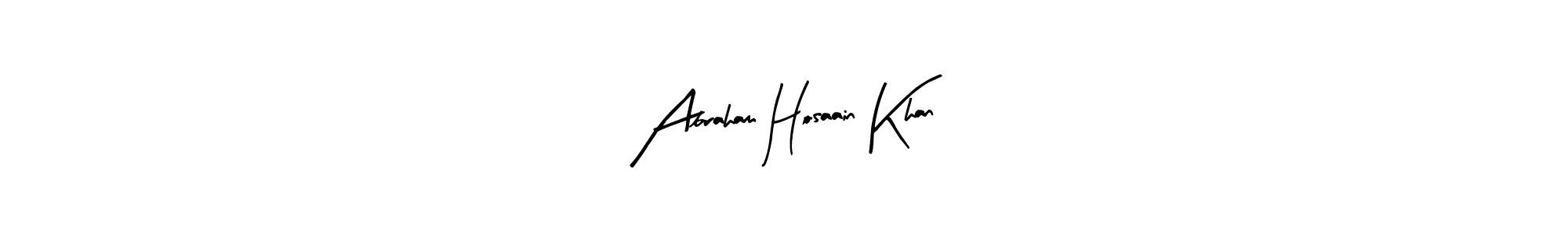 if you are searching for the best signature style for your name Abraham Hosaain Khan. so please give up your signature search. here we have designed multiple signature styles  using Arty Signature. Abraham Hosaain Khan signature style 8 images and pictures png