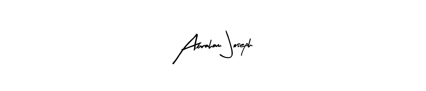 You should practise on your own different ways (Arty Signature) to write your name (Abraham Joseph) in signature. don't let someone else do it for you. Abraham Joseph signature style 8 images and pictures png