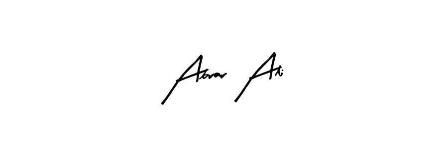 Design your own signature with our free online signature maker. With this signature software, you can create a handwritten (Arty Signature) signature for name Abrar Ali. Abrar Ali signature style 8 images and pictures png