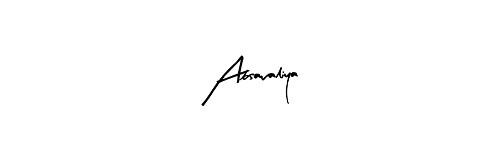 Arty Signature is a professional signature style that is perfect for those who want to add a touch of class to their signature. It is also a great choice for those who want to make their signature more unique. Get Absavaliya name to fancy signature for free. Absavaliya signature style 8 images and pictures png
