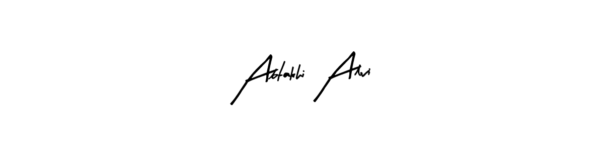 Design your own signature with our free online signature maker. With this signature software, you can create a handwritten (Arty Signature) signature for name Abtakhi Alvi. Abtakhi Alvi signature style 8 images and pictures png