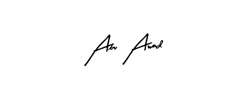 Abu Awad stylish signature style. Best Handwritten Sign (Arty Signature) for my name. Handwritten Signature Collection Ideas for my name Abu Awad. Abu Awad signature style 8 images and pictures png