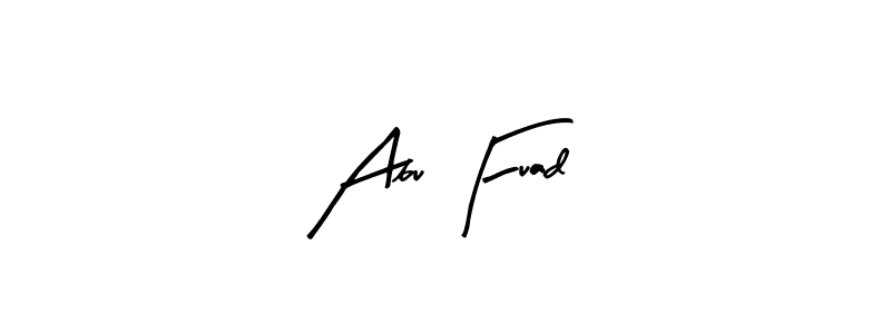 The best way (Arty Signature) to make a short signature is to pick only two or three words in your name. The name Abu Fuad include a total of six letters. For converting this name. Abu Fuad signature style 8 images and pictures png