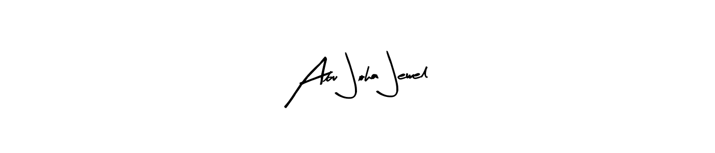 Create a beautiful signature design for name Abu Joha Jewel. With this signature (Arty Signature) fonts, you can make a handwritten signature for free. Abu Joha Jewel signature style 8 images and pictures png