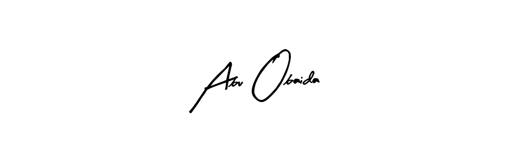 This is the best signature style for the Abu Obaida name. Also you like these signature font (Arty Signature). Mix name signature. Abu Obaida signature style 8 images and pictures png