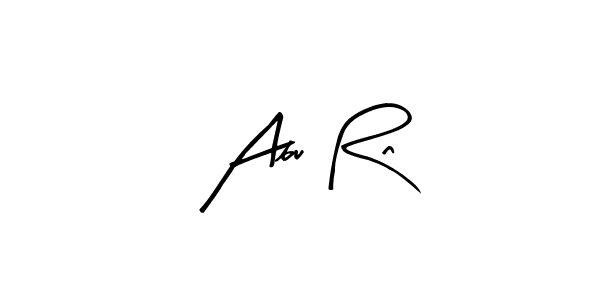 The best way (Arty Signature) to make a short signature is to pick only two or three words in your name. The name Abu Rn include a total of six letters. For converting this name. Abu Rn signature style 8 images and pictures png