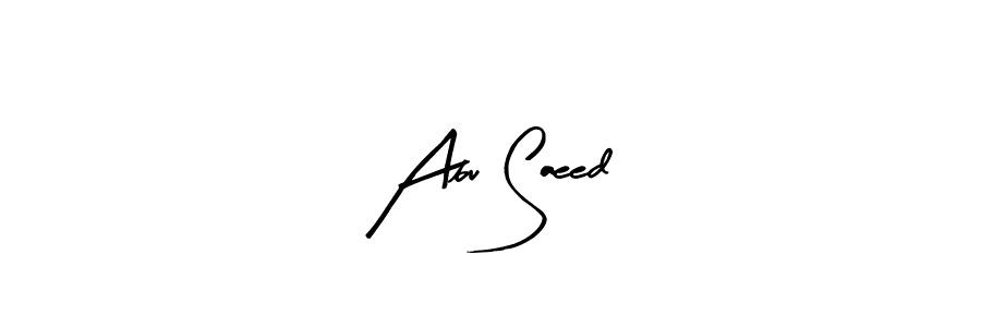 Create a beautiful signature design for name Abu Saeed. With this signature (Arty Signature) fonts, you can make a handwritten signature for free. Abu Saeed signature style 8 images and pictures png