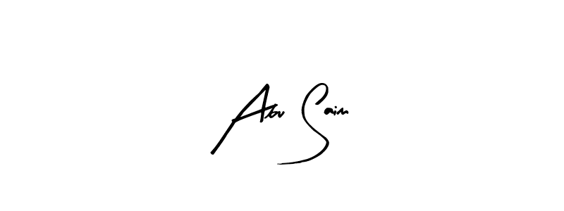 The best way (Arty Signature) to make a short signature is to pick only two or three words in your name. The name Abu Saim include a total of six letters. For converting this name. Abu Saim signature style 8 images and pictures png