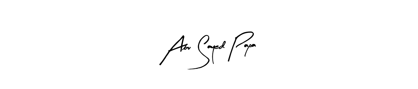 Make a beautiful signature design for name Abu Sayed Papa. Use this online signature maker to create a handwritten signature for free. Abu Sayed Papa signature style 8 images and pictures png