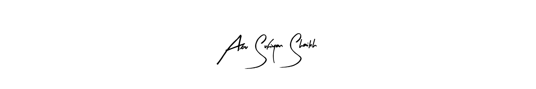 Make a beautiful signature design for name Abu Sufiyan Shaikh. With this signature (Arty Signature) style, you can create a handwritten signature for free. Abu Sufiyan Shaikh signature style 8 images and pictures png