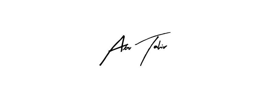 Use a signature maker to create a handwritten signature online. With this signature software, you can design (Arty Signature) your own signature for name Abu Tahir. Abu Tahir signature style 8 images and pictures png