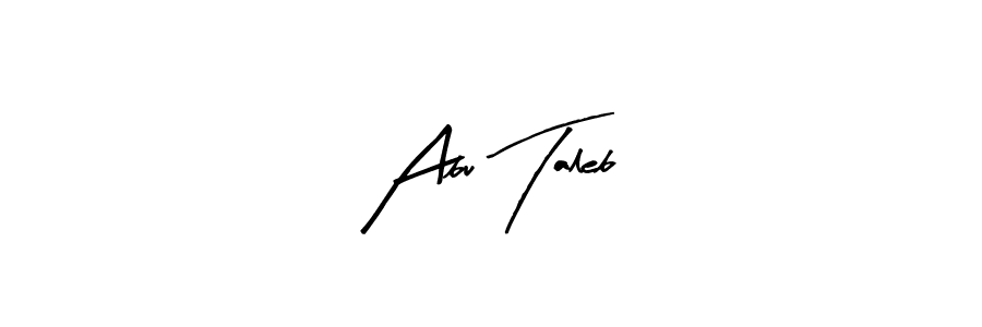 You should practise on your own different ways (Arty Signature) to write your name (Abu Taleb) in signature. don't let someone else do it for you. Abu Taleb signature style 8 images and pictures png