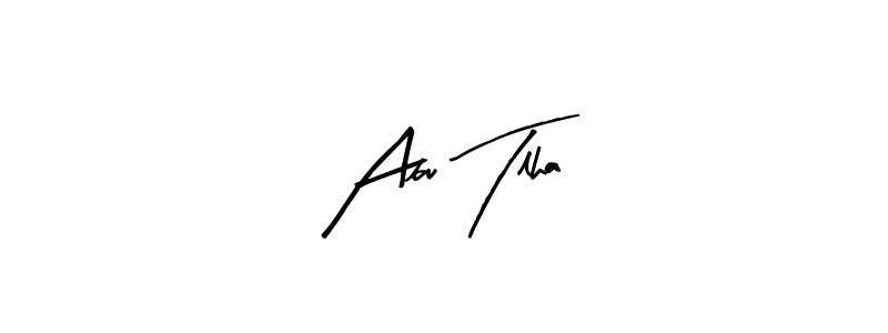 Abu Tlha stylish signature style. Best Handwritten Sign (Arty Signature) for my name. Handwritten Signature Collection Ideas for my name Abu Tlha. Abu Tlha signature style 8 images and pictures png