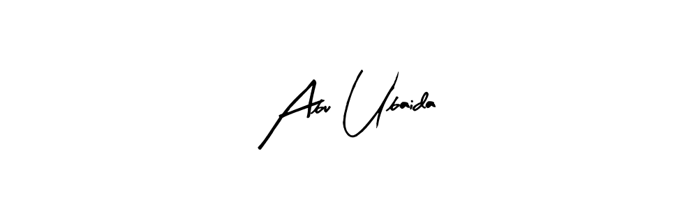 Also You can easily find your signature by using the search form. We will create Abu Ubaida name handwritten signature images for you free of cost using Arty Signature sign style. Abu Ubaida signature style 8 images and pictures png