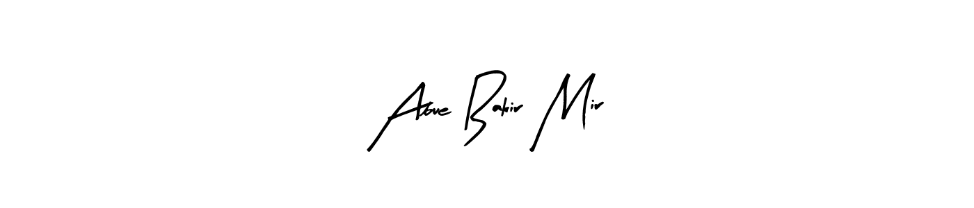 Arty Signature is a professional signature style that is perfect for those who want to add a touch of class to their signature. It is also a great choice for those who want to make their signature more unique. Get Abue Bakir Mir name to fancy signature for free. Abue Bakir Mir signature style 8 images and pictures png