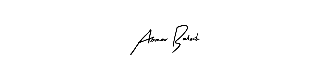 How to make Abuzar Baloch signature? Arty Signature is a professional autograph style. Create handwritten signature for Abuzar Baloch name. Abuzar Baloch signature style 8 images and pictures png