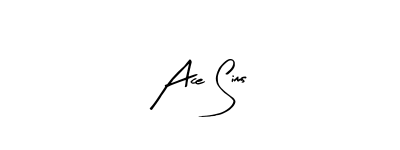 Design your own signature with our free online signature maker. With this signature software, you can create a handwritten (Arty Signature) signature for name Ace Sims. Ace Sims signature style 8 images and pictures png