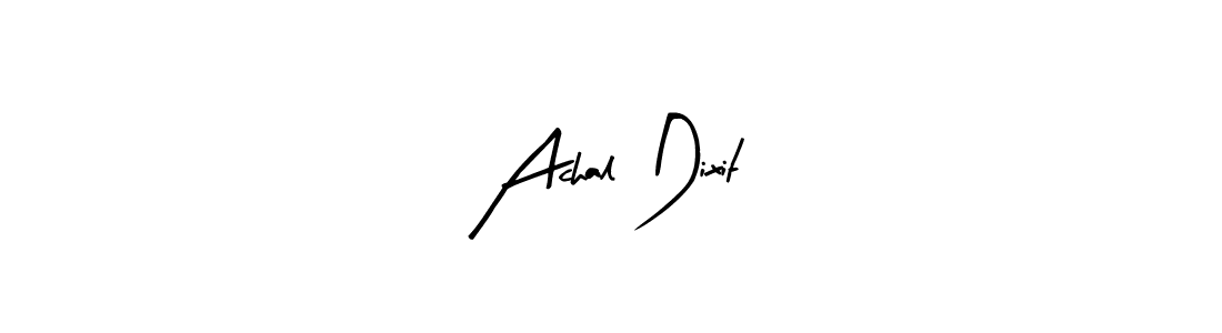 Arty Signature is a professional signature style that is perfect for those who want to add a touch of class to their signature. It is also a great choice for those who want to make their signature more unique. Get Achal Dixit name to fancy signature for free. Achal Dixit signature style 8 images and pictures png