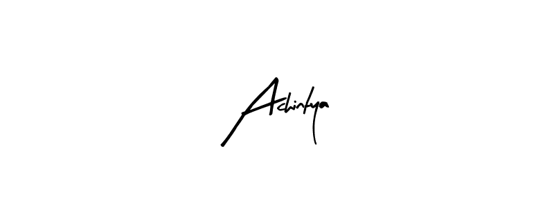 Make a beautiful signature design for name Achintya. With this signature (Arty Signature) style, you can create a handwritten signature for free. Achintya signature style 8 images and pictures png