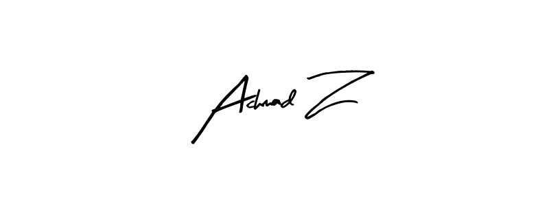 You should practise on your own different ways (Arty Signature) to write your name (Achmad Z) in signature. don't let someone else do it for you. Achmad Z signature style 8 images and pictures png